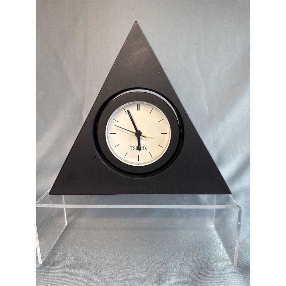 Triangle Alarm Clock 7 inches Dillard's Triangle Clock Retro Chic